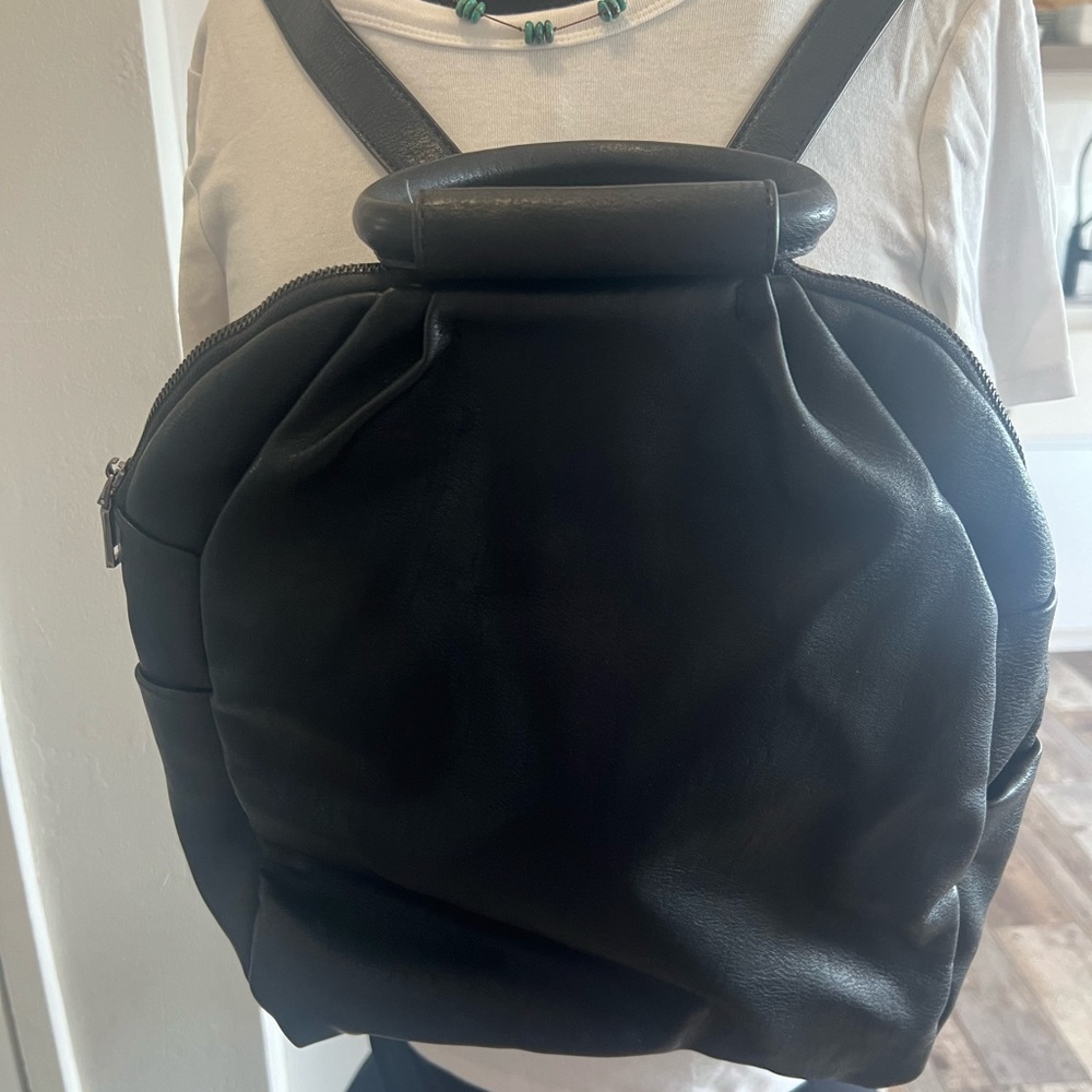 SOLD NWOT Madison West vegan leather backpack